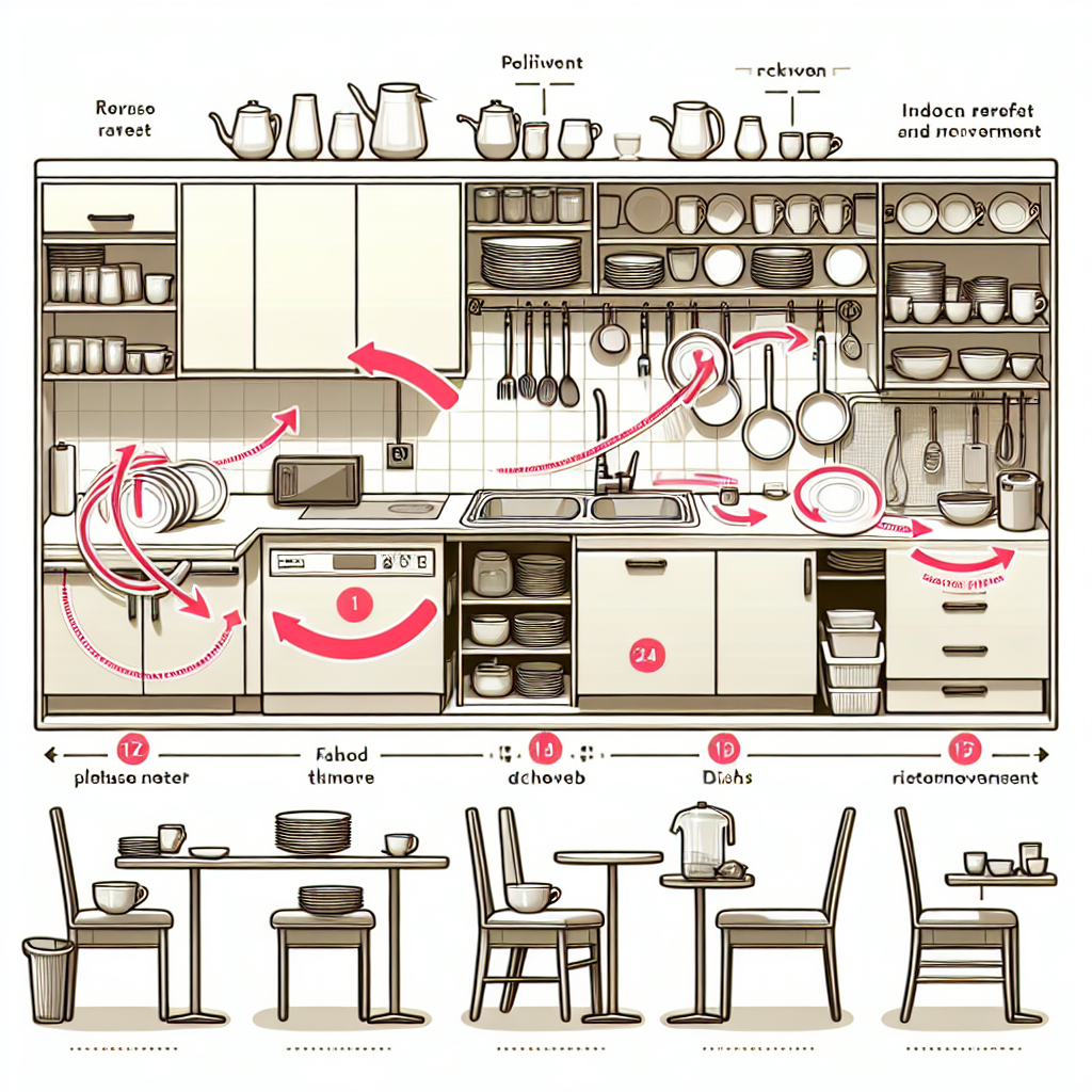 식기 꺼내기 동선 정리법, 주방 움직임 줄이는 효율적 배치