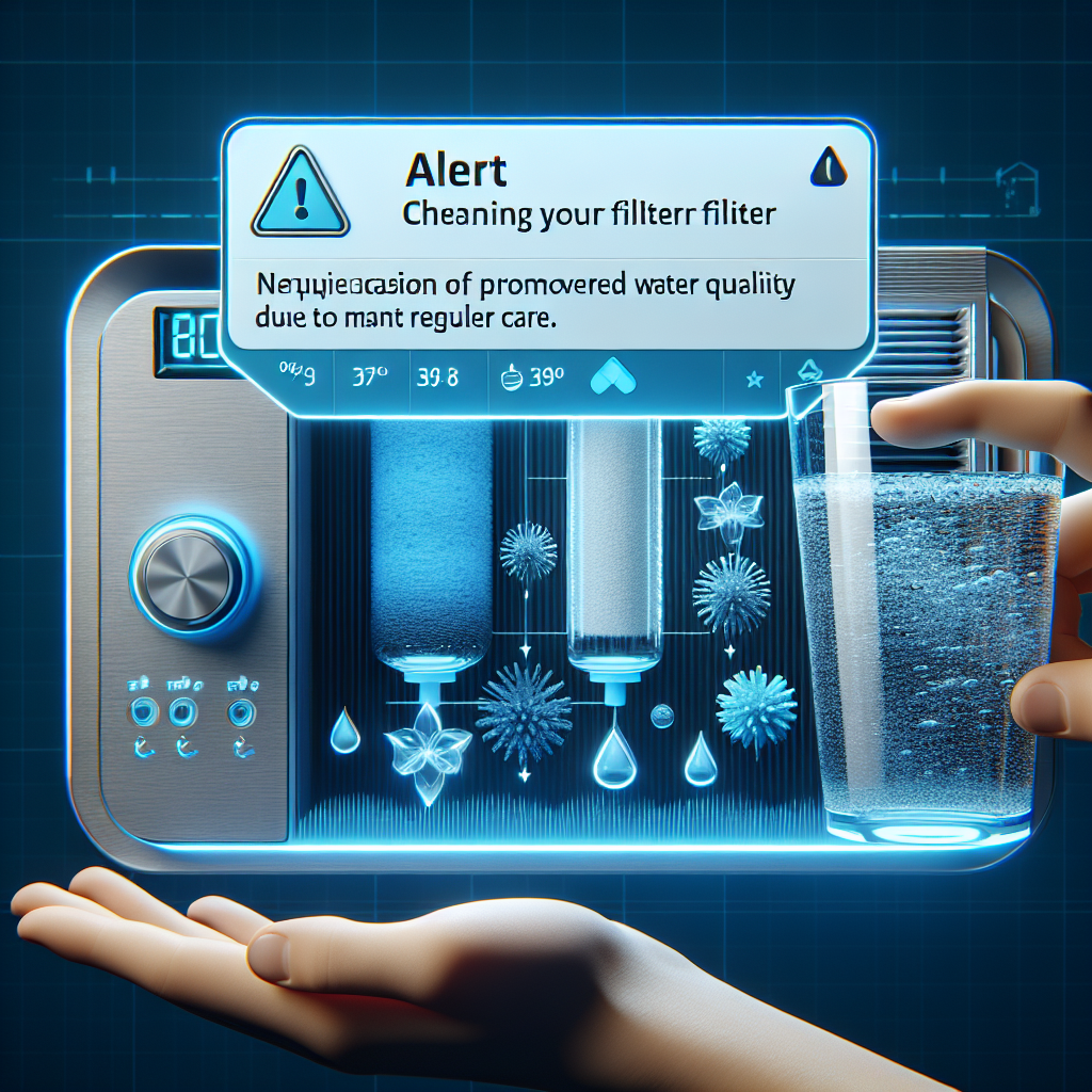정수기 필터 청소 알림, 수질 유지에 필수인 관리 주기