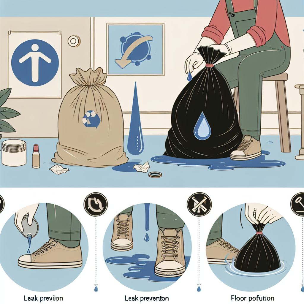 쓰레기봉투 누수 방지 팁, 바닥 오염 없이 사용하는 방법