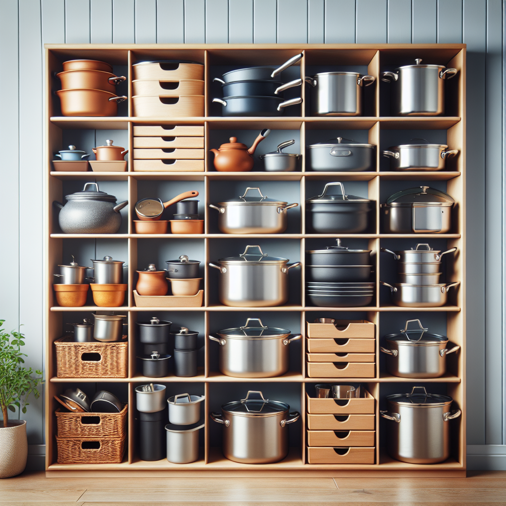 냄비 보관 위치 선정, 냄비끼리 긁히지 않는 정리 방식