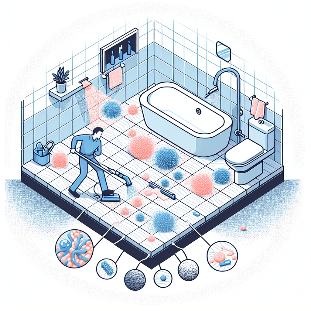 욕실 바닥 미세먼지 제거, 물만 써도 깔끔해지는 루틴