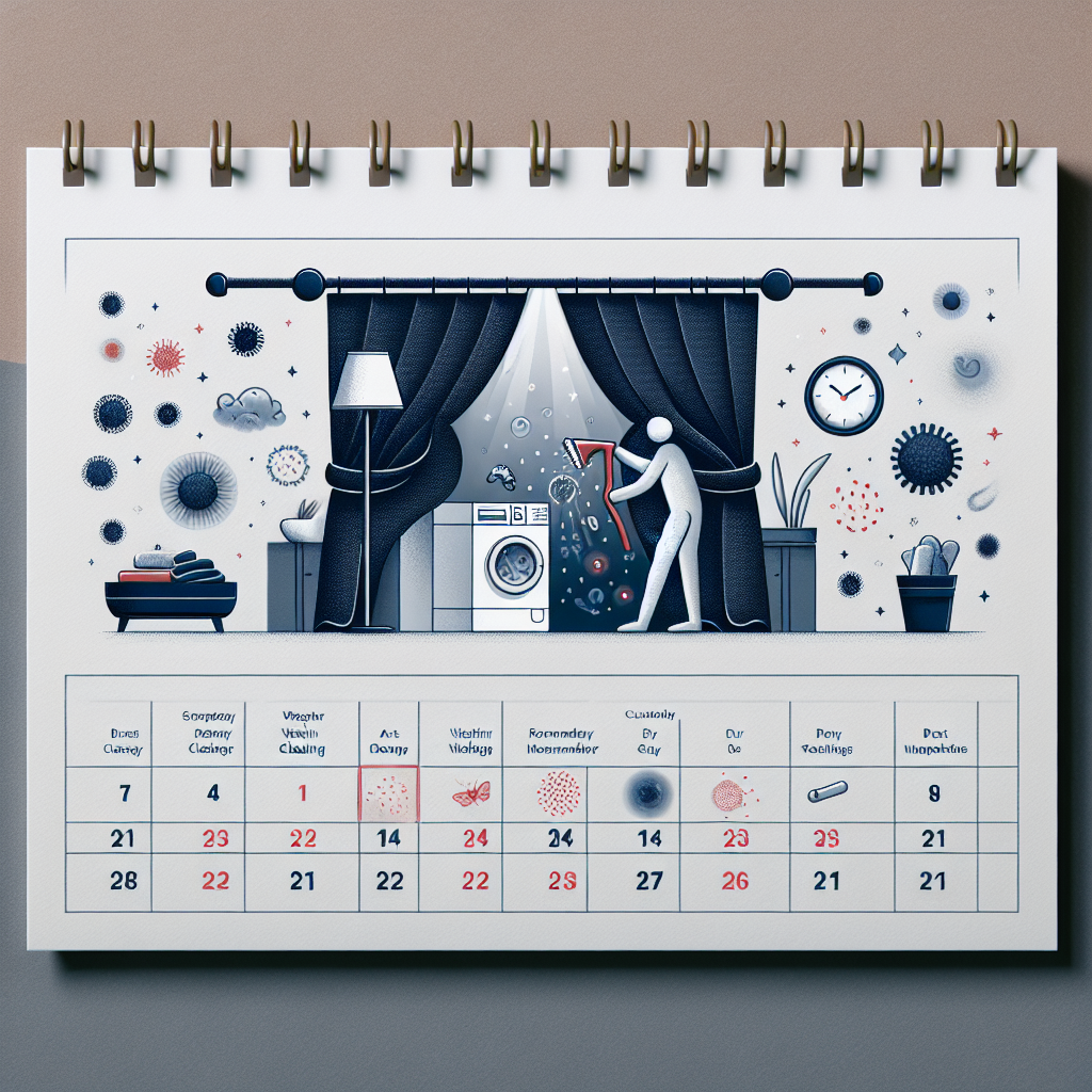 커튼 세탁 주기 알림, 먼지와 알레르기 줄이는 청결 기준