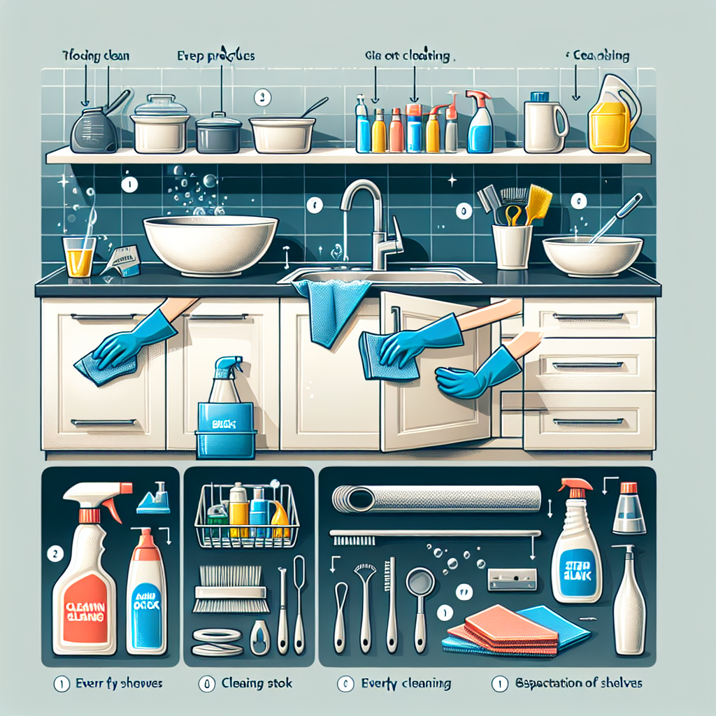 주방 싱크대 선반 분리 청소, 구석구석 문제 없이 닦는 팁