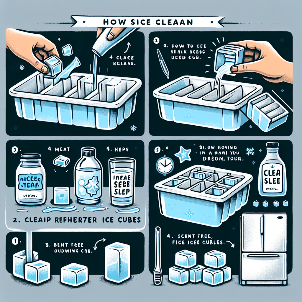 냉장고 얼음틀 청소법, 냄새 배임 없이 투명한 얼음 만드는 법