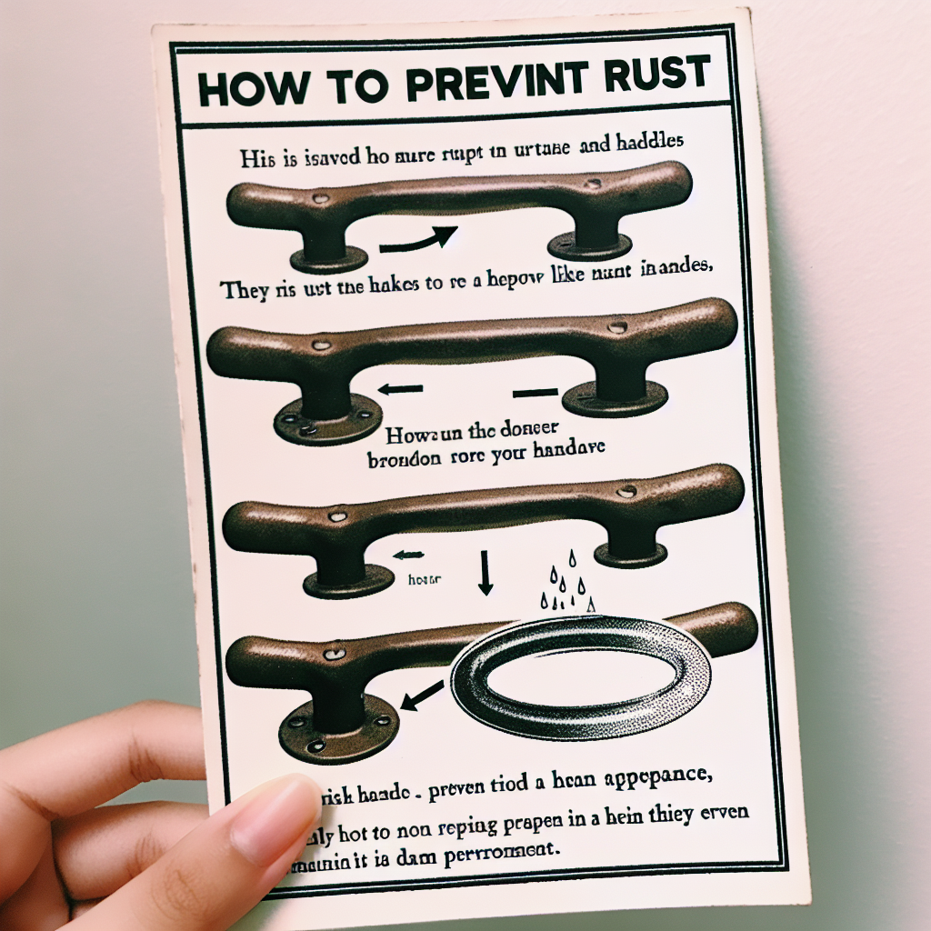 손잡이 녹 방지법, 습기 많은 공간에서도 새것처럼 유지