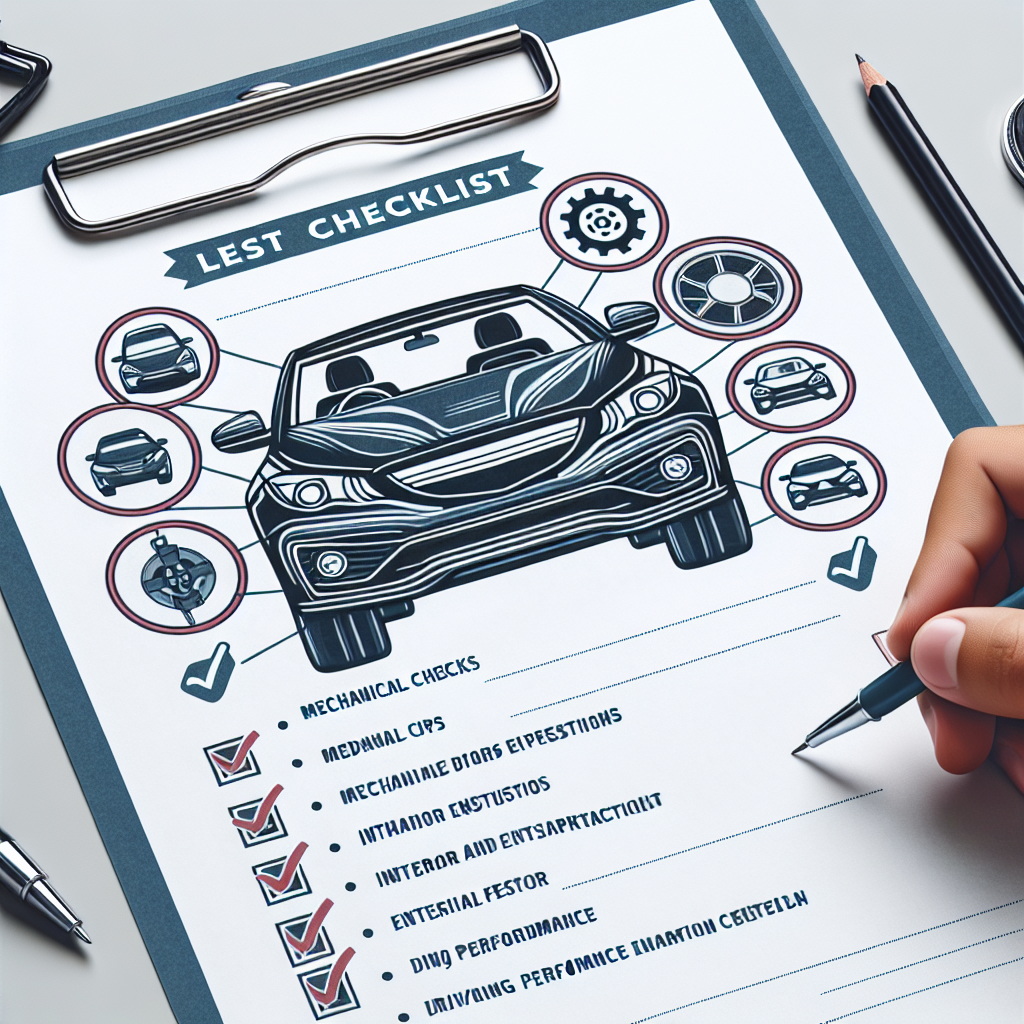 중고차 시운전 체크리스트, 계약 전 마지막 확인