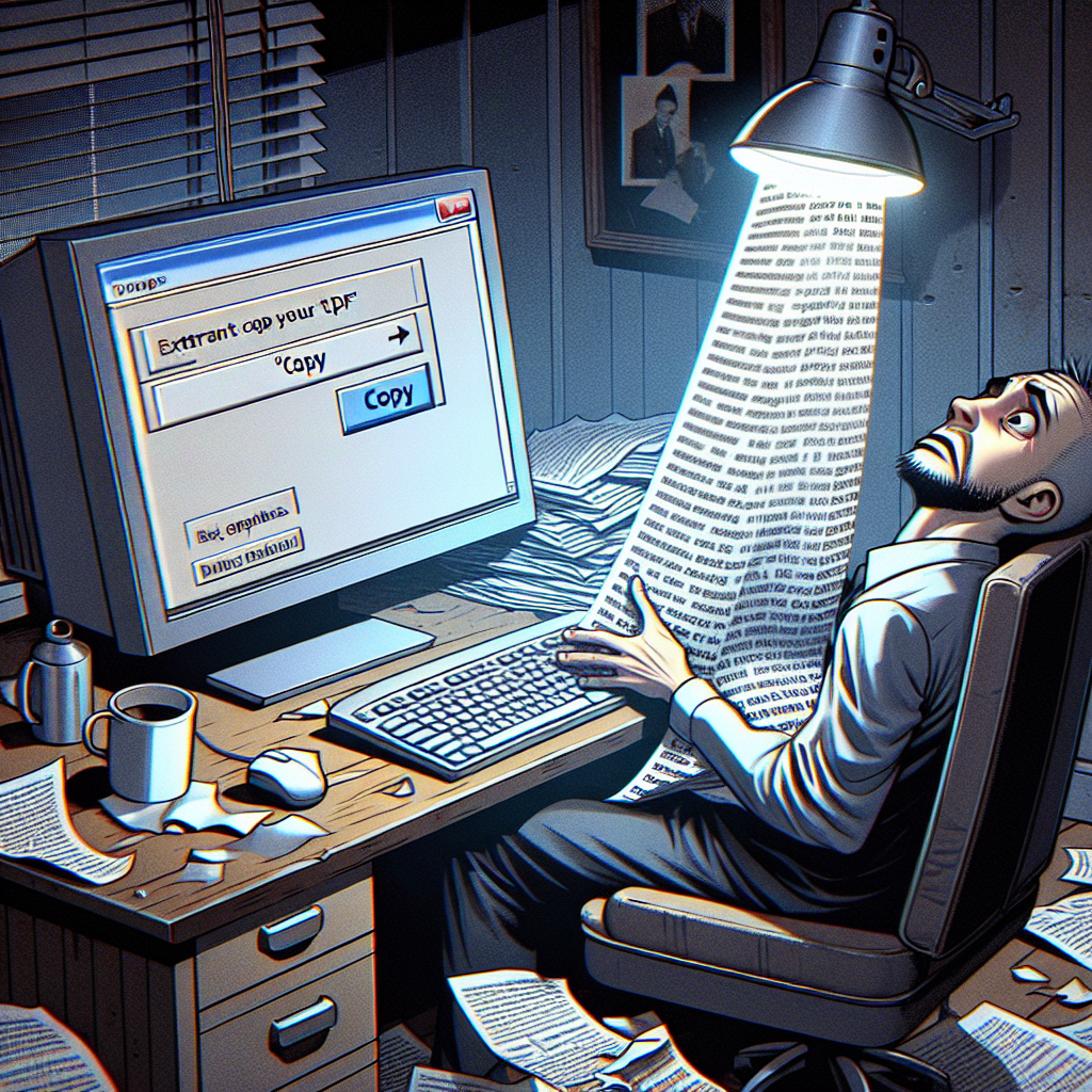 PDF 텍스트 추출, 복사 안 될 때 막히는 순간