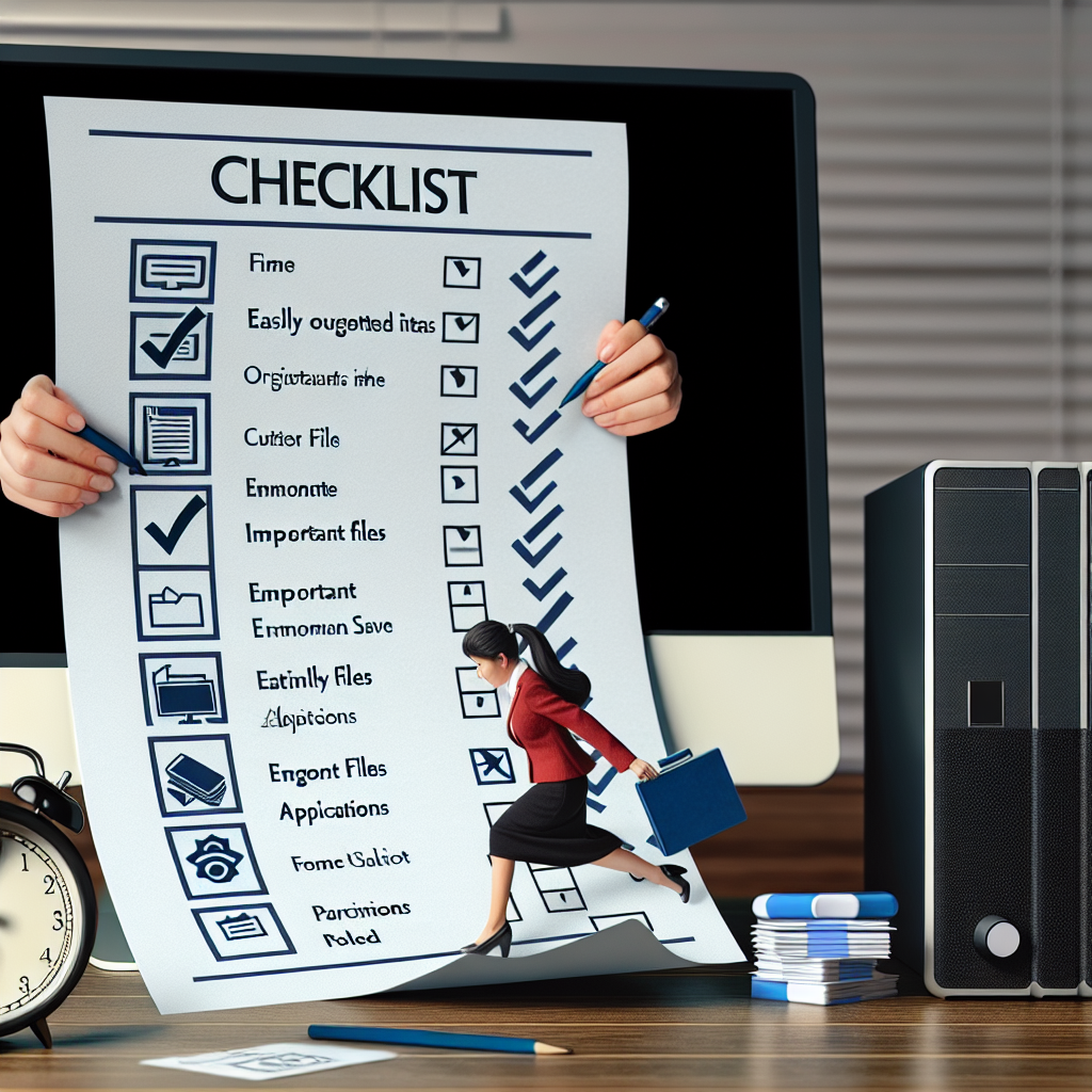 컴퓨터 포맷 전 백업, 늦기 전에 검색하는 체크리스트