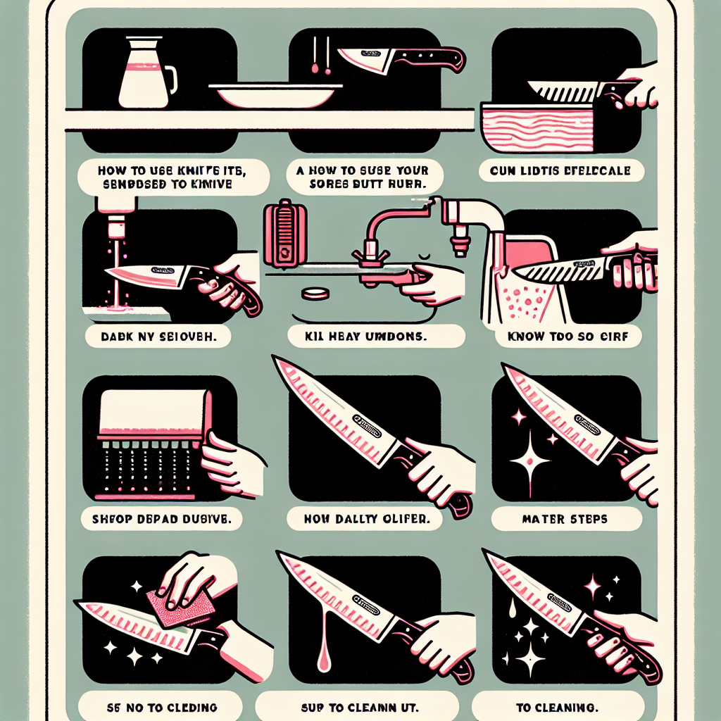 칼 오래 쓰는 법, 무뎌짐 줄이는 세척 순서