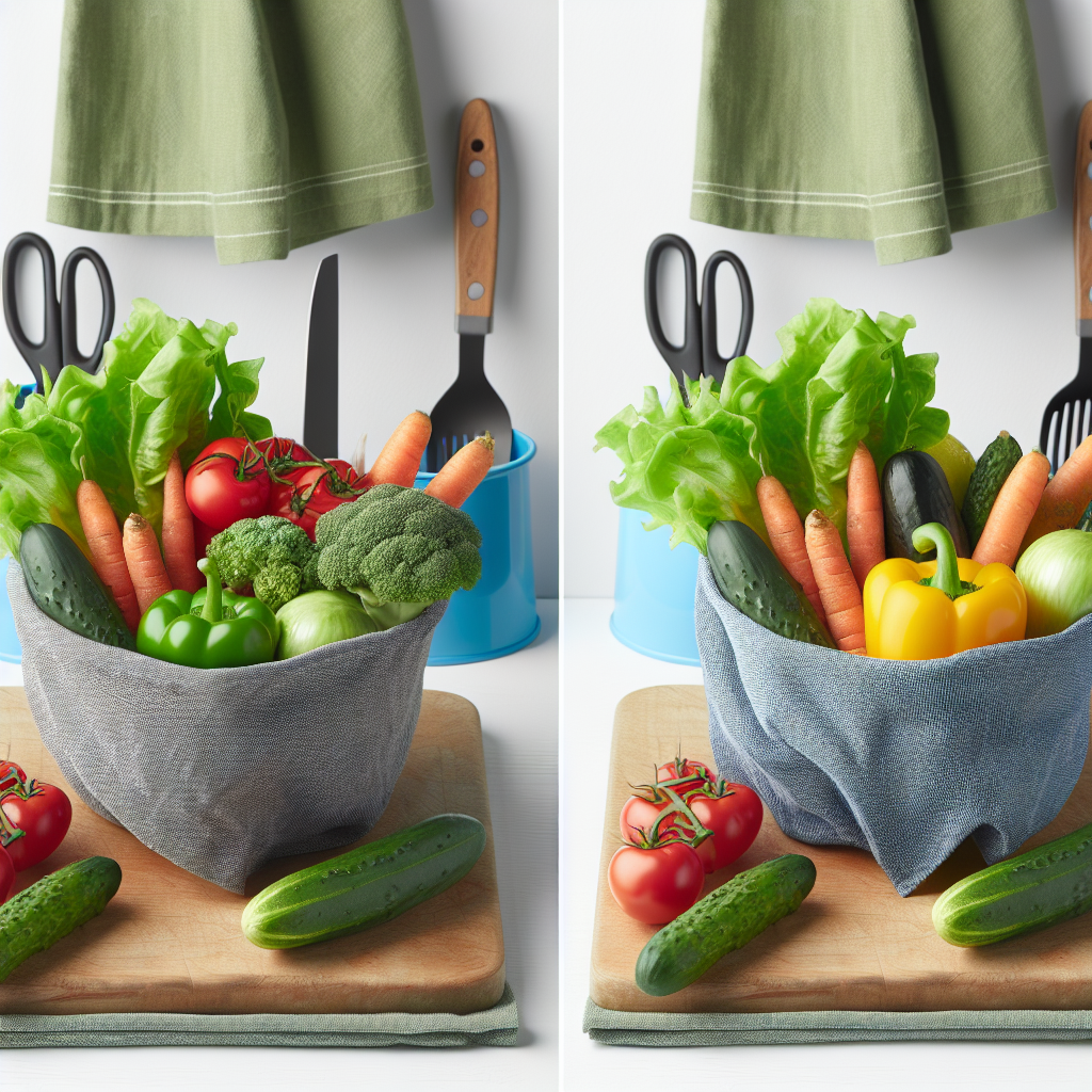 채소 신선도 유지, 키친타월 하나가 만드는 차이