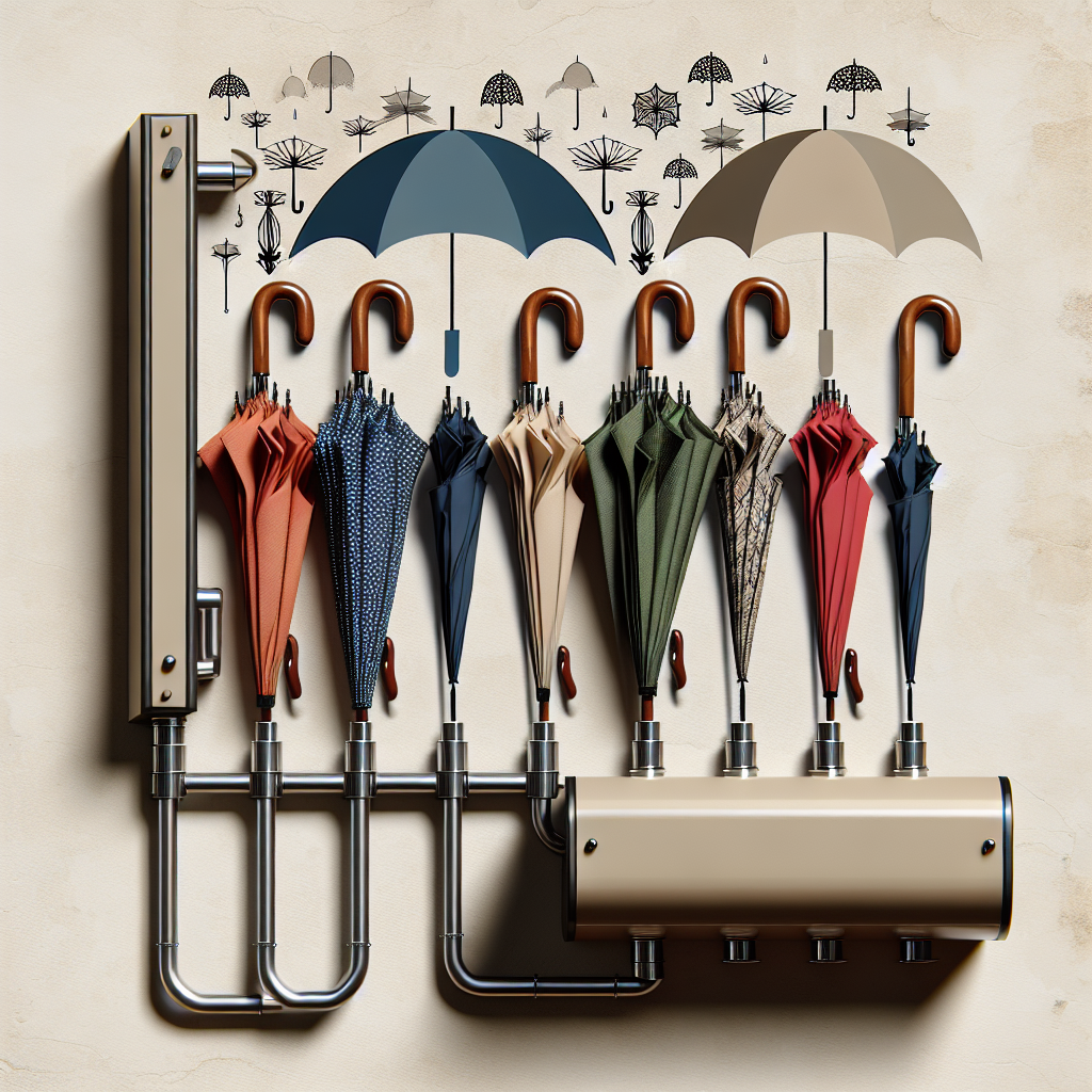 우산 보관, 냄새 안 남게 말리는 각도