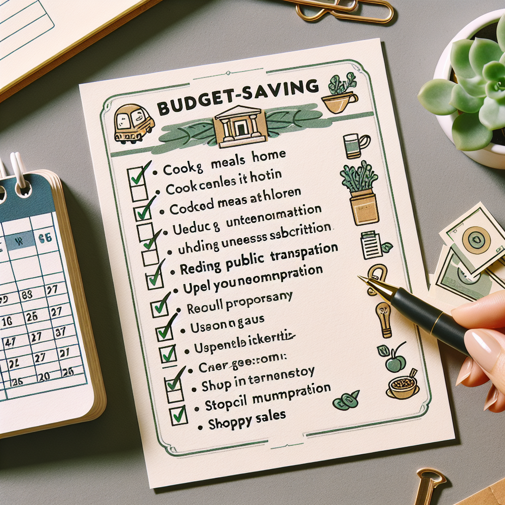 생활비 절약 체크리스트, 월말에 다시 보는 이유