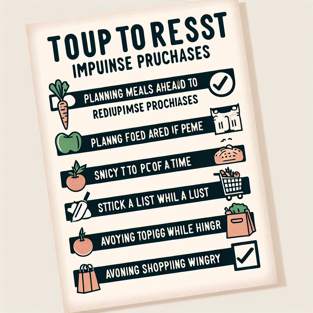 장보기 체크리스트, 충동구매 줄어드는 준비법