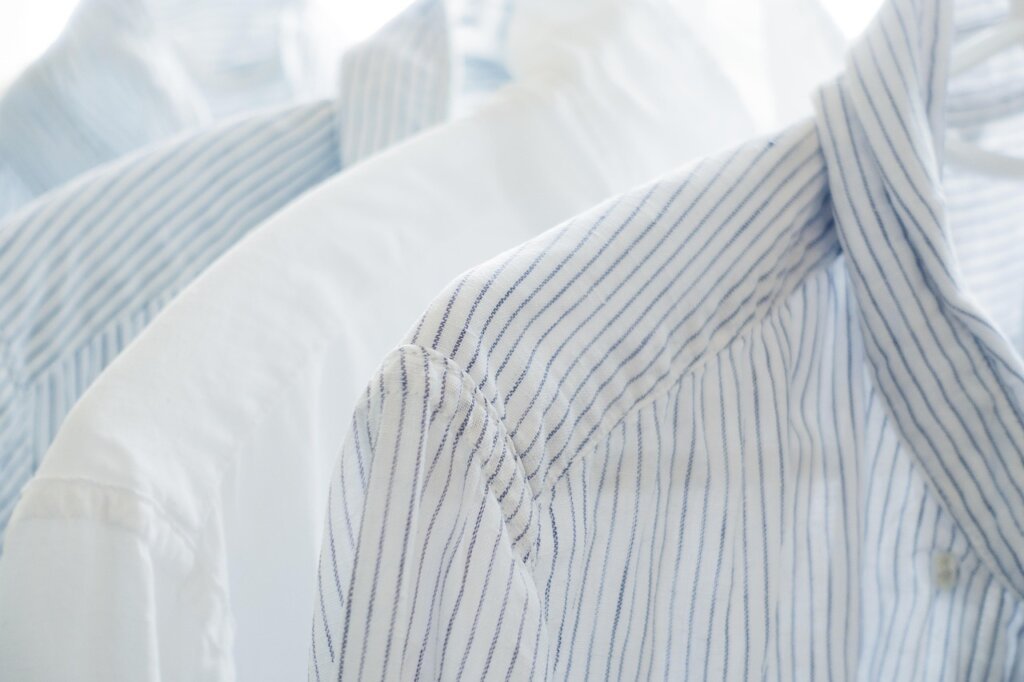 before and after white shirt washing comparison