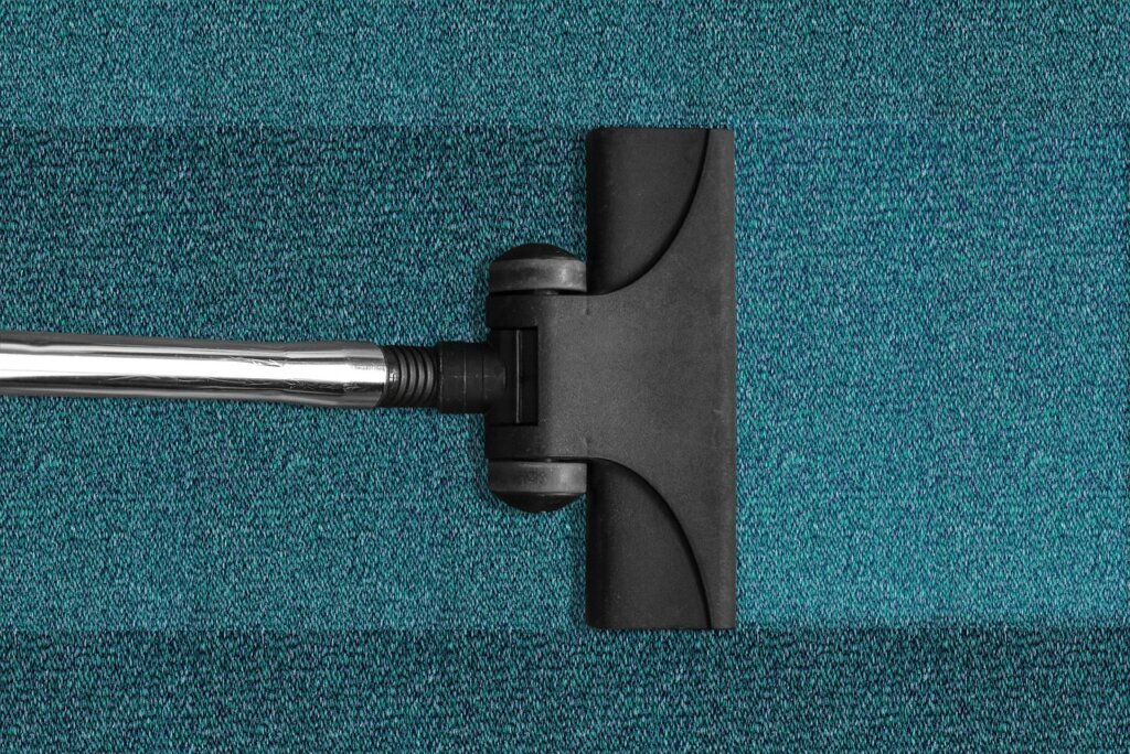 professional carpet cleaning steam machine in a room