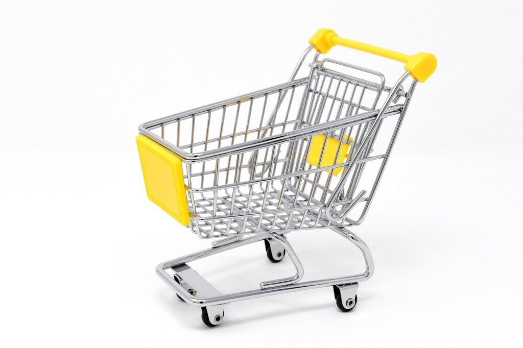 restricted shopping items list on paper