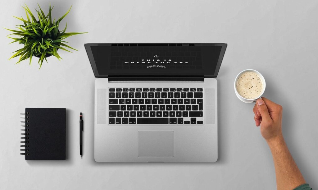 person filling out online application form on laptop for small business support